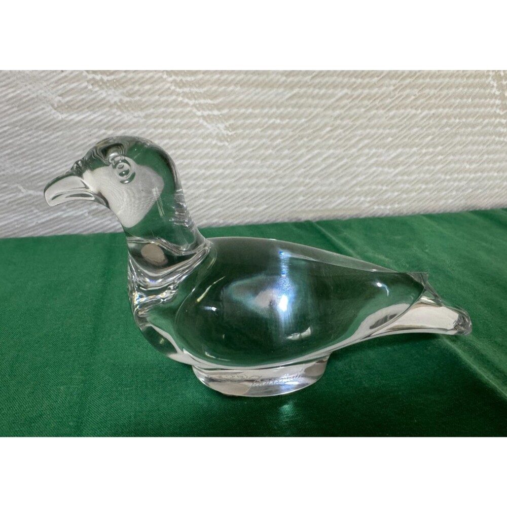 Baccarat crystal turtle dove figurine